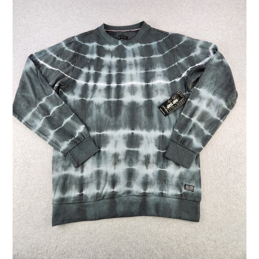 NWT Navy Yard Sweatshirt Lightweight Tie Dye Sweatshirt Striped Adult Medium